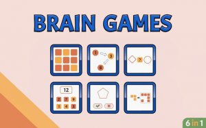 TRZ Brain Games: 6-in-1 Mind Training Puzzle Game Online