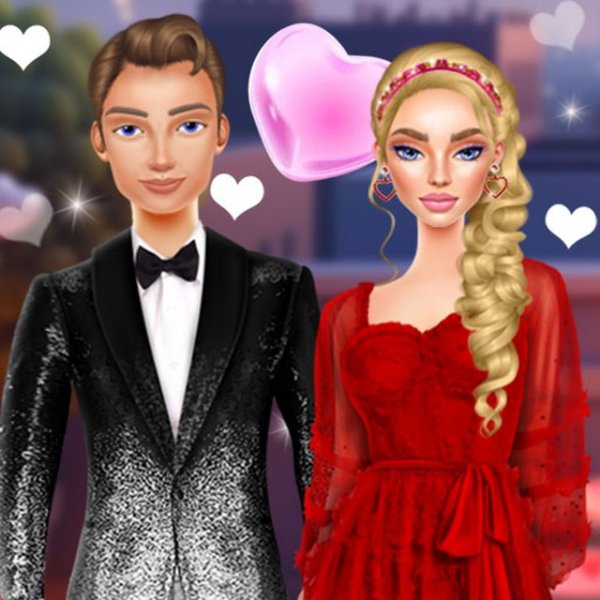 Valentine's Day Couple Date Online Game